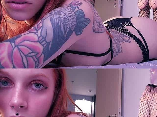 Feet in Fishnet Stockings