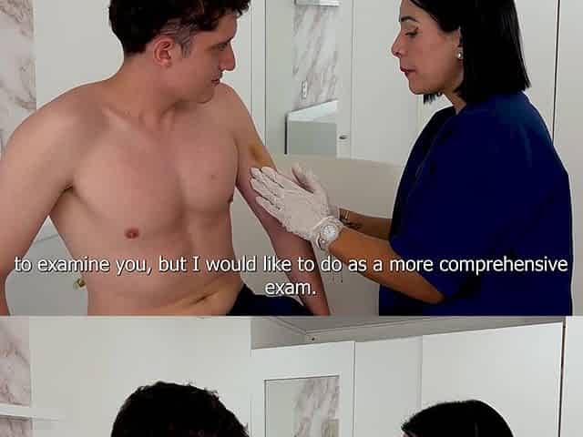 Horny Physiotherapist Fucks Me in Her Office and Asks Me to Cum in Her Mouth! Pipe Boy and Kylei Ellish!
