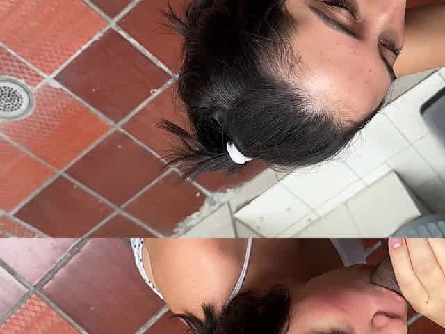 My Stepsister's Slut Is Doing Laundry so She Takes the Opportunity to Take off My Boxers and Suck My Huge Cock.