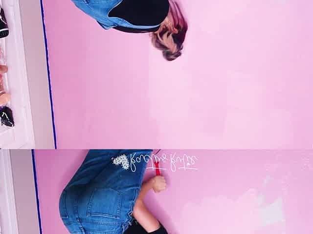 Painting and Peeing My Overalls
