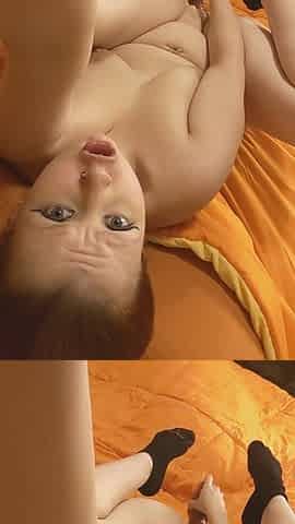Fucking My Pussy in Black Ankle Socks