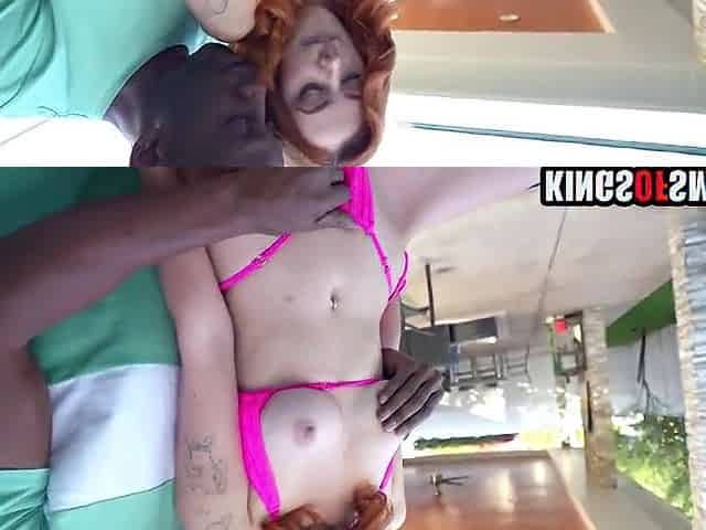 Ginger Polish Hottie Likes Ebony Knobs