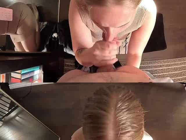 Tricking My Boss To Come Over And Creampie Me