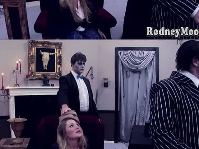 Fester and Aurora Snow Addams parody