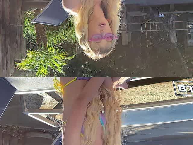 BJRAW Blond spinner Lilly Bell gets a BIGGEST facial
