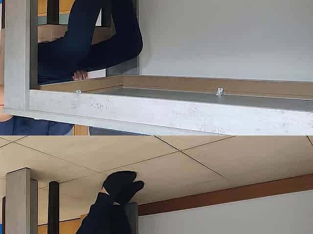 StepMom giving tugjob below the table