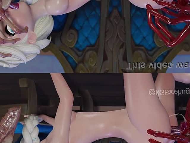 Elsa's Lovehugger Addiction (with Abdomen Inflation)
