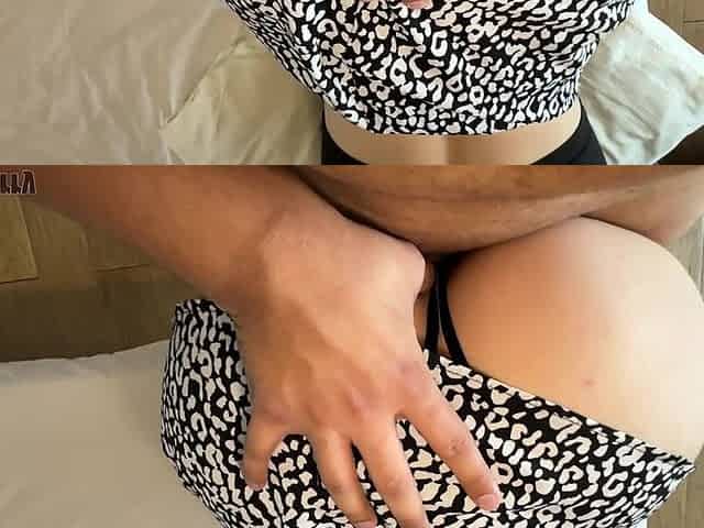 Sexy Brunette in a Short Skirt Fucks Her Best Friend's Husband