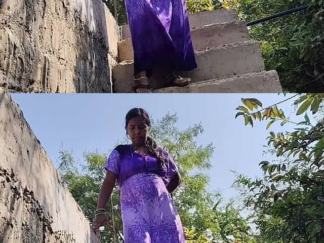 Indian Aunty - Bhabhi Has Left Her Old Husband, so She Quenched the Thirst of Her Big Ass and Pussy with the Neighbor Boy.