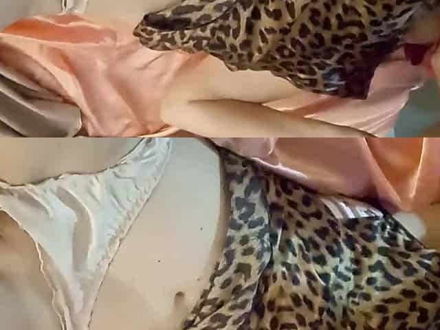 1294 (03) - White Slut, Thong and Corset, Spandex Pants, Heels, Blowjob, POV, Doggy Style
