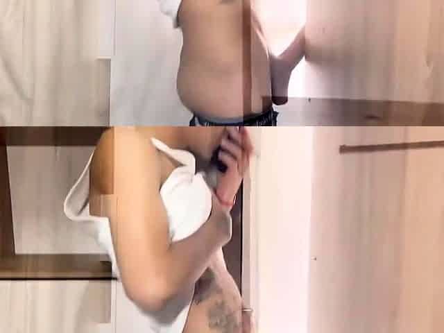 Ebony Milf Fucks The Skinny Stepbrother Of Her Boyfriend