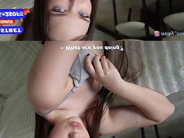 Stepdad Caught His Stepdaughter Exposed. Filled Her Vagina with Cum