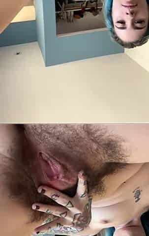 Spreading My Hairy Pussy on Your Face