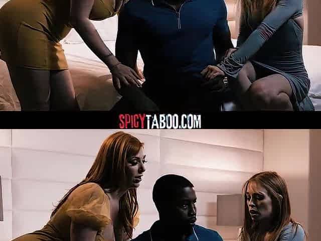 GF Ask Her Ebony Boyfriend To Bang Her Redhead Stepmom
