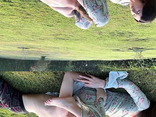 Outdoor doggystyle wearing a sundress! - Real amateur