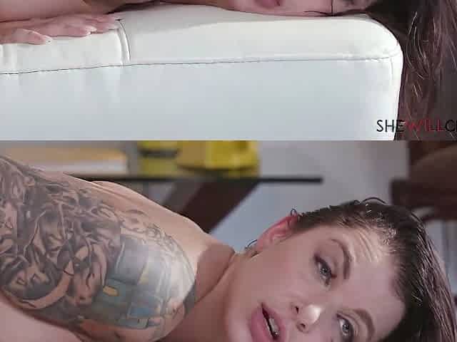 Hot Tattooed Brunette Slut Ivy Lebelle Fucks The Delivery Boy - Ivy Lebelle