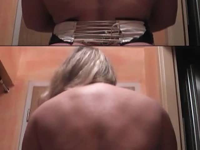 Pants down Jerk and Cum for Huge Female Muscles Anna Konda