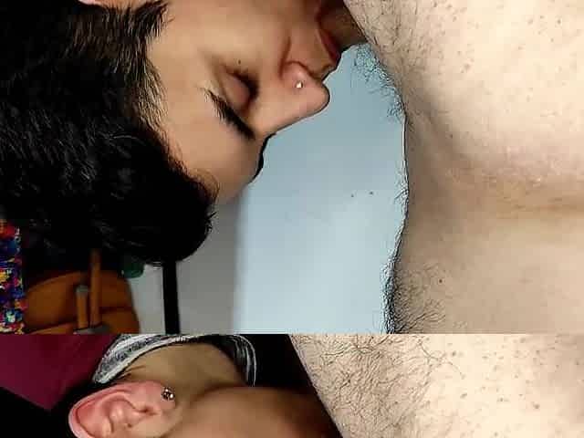 Quickie in advance of couch, loving oral-sex, and that babe shows her throat full previous to swallowing