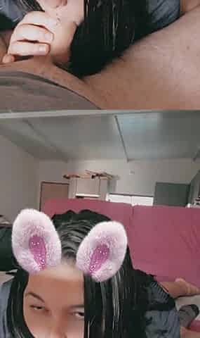 Sucking Cock with Snap Filter