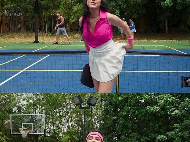 Selena Ivy's Tennis Encounter Ignites Wild Passion