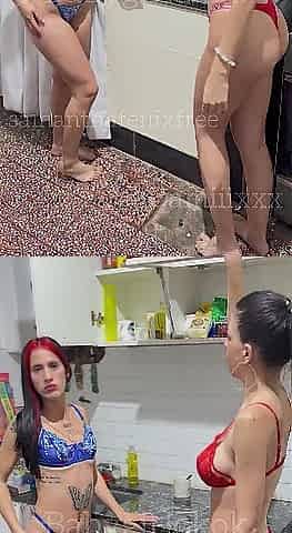 MY ALLY FINDS US IN THE KITCHEN AND GIVES US THE MILK!! Camii-noe Damixxx Babygirlokok