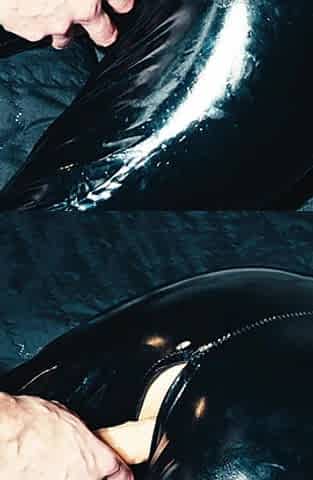 First He Fucks Me with a Dildo, Then He Penetrates Me with His Cock and Cums Profusely on My Suit