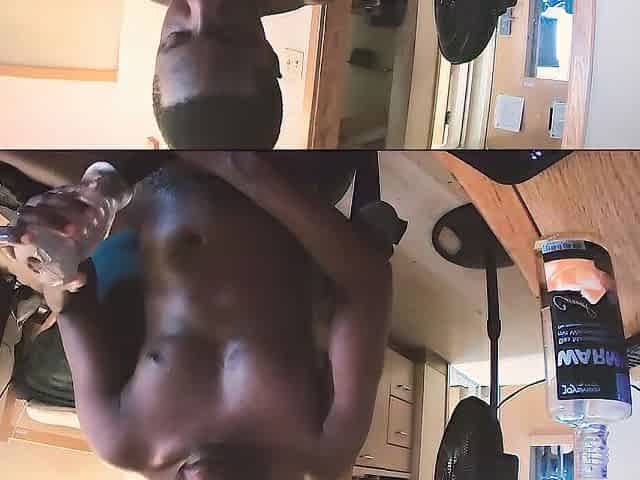 barracks room stress relive after work! cum discharged