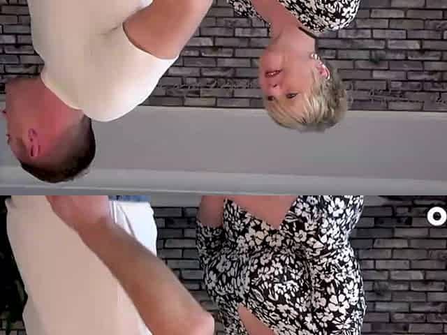 Horny British Mature Chantelleblue Tempts TV Repairman