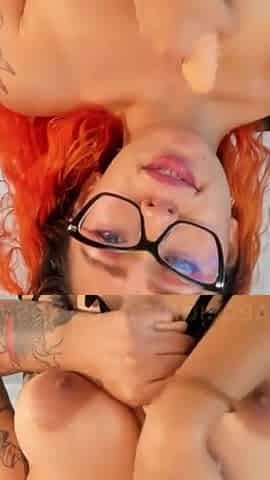 Girl with Colored Hair Masturbates and Wants to Ride Your Penis P1
