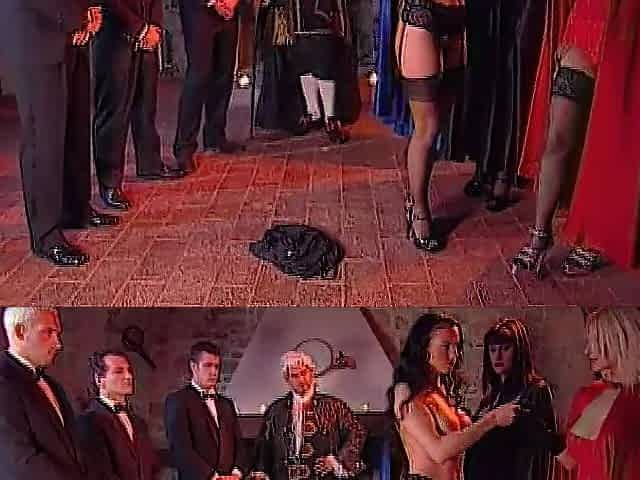 Fuckfest at the Count's Abode: three Harlots Get Butt-screwed in Doggy Style
