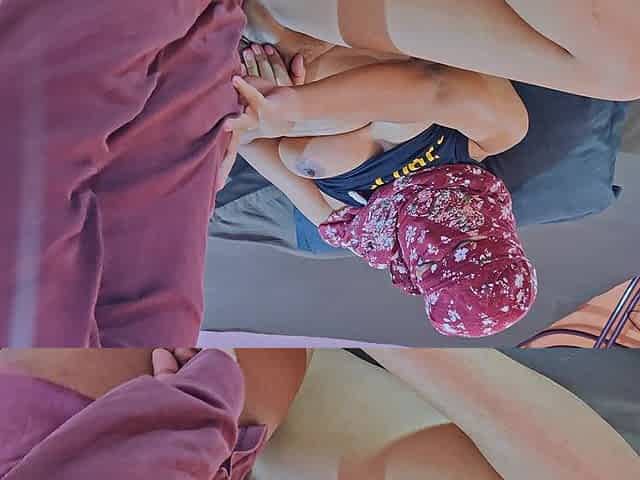 Young Man Fucks His Stepmother When He Sees Her Masturbating Alone.