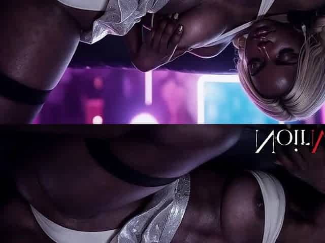 This soaked ebony hotty cheated on her boyfriend with me by letting me screw her constricted snatch hard [AI]