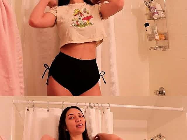Beautiful brunette with big boobs jerk off instrucions