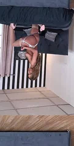 Blonde With Natural Big Boobs Loves Putting A Toy In Her