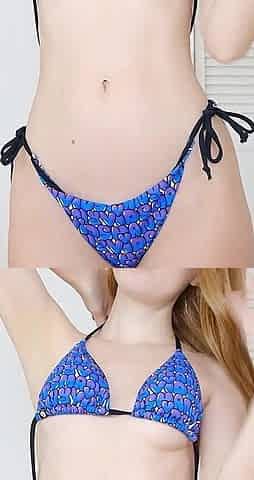 Bikini Strip and Dildo Fuck