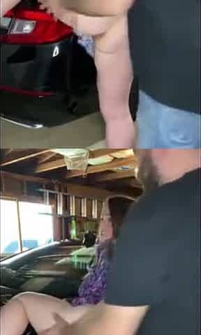 He Fucks His Slut In The Garage