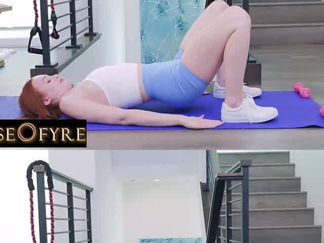 FRESH on HOUSEFYRE! Ultimate Creampie! Redhead Yoga Coach Impregnation Fetish