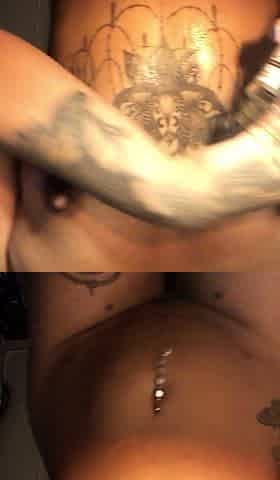 Amateur striptease and Solo masturbation