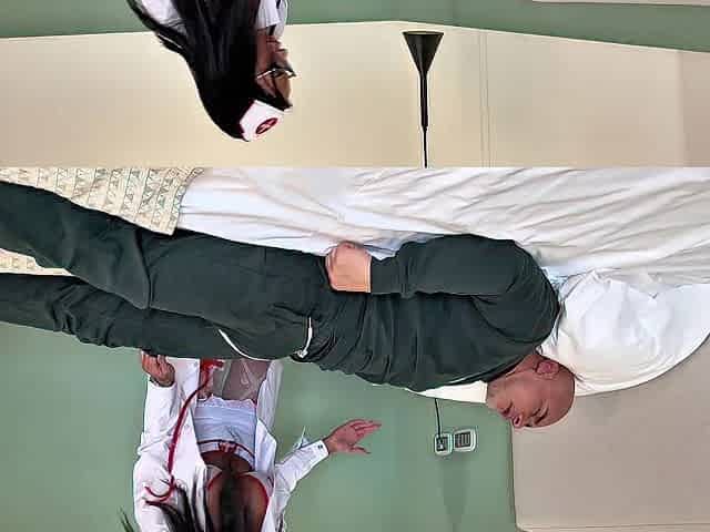 Sexy nurse gets anus fully pounded