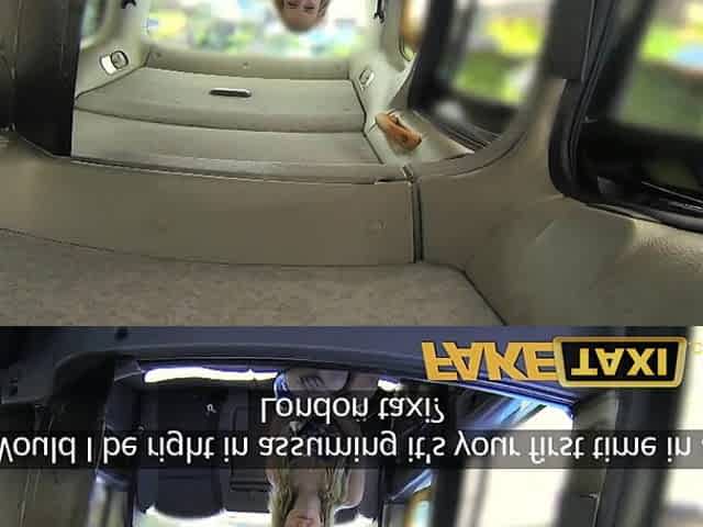 FakeTaxi English shlong in the booty for sexy golden-haired Canadian passenger in taxi