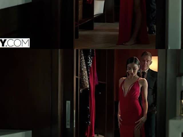 TUSHY Sultry Actress Emily gets DPed by her two co-stars