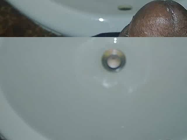 Amateur Solo Hunk Discharges Cum in Sink