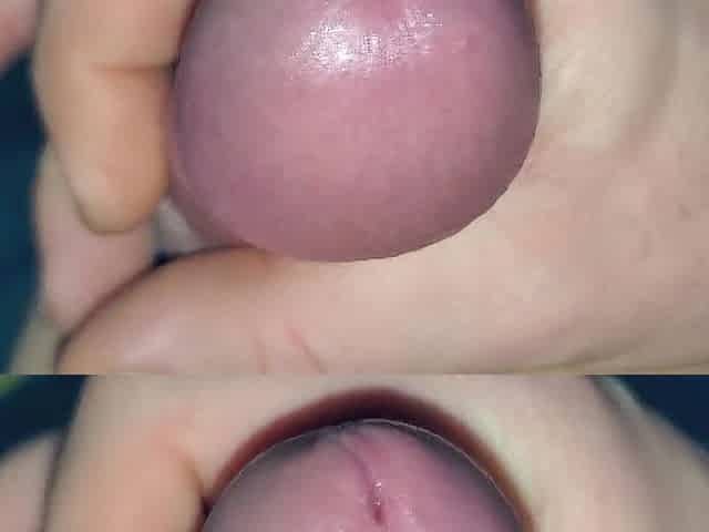Close up of me cumming wang ring