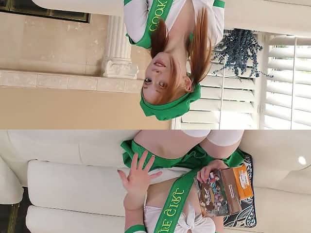 Red haired cookie girl enjoys having sex with barely known dude