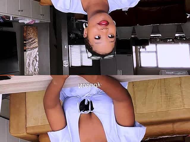 HUGE BOOBS Black Model Deep Throated