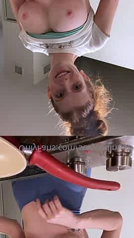 Great Big Boobs On Masturbating Redhead
