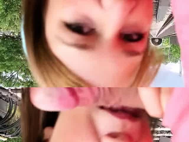 Cute redhead teen blowjob on webcam