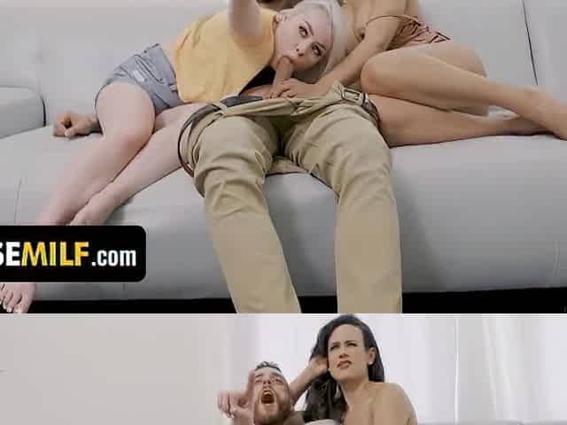 Busty Milf Penny Barber And Her Stepson Welcome Petite Babe Haley Spades To Their Freeuse Household