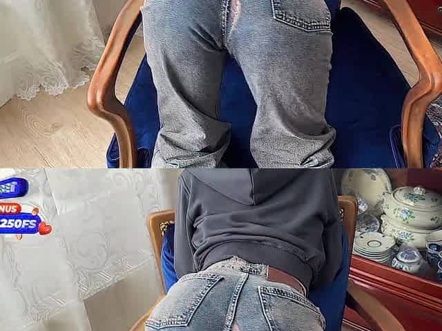 Coarse anal sex for a hawt stepsis. Torn jeans and taut rectal hole