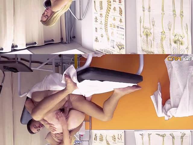 Paola Guerra fucking her gynecologist shamelessly at the clinic